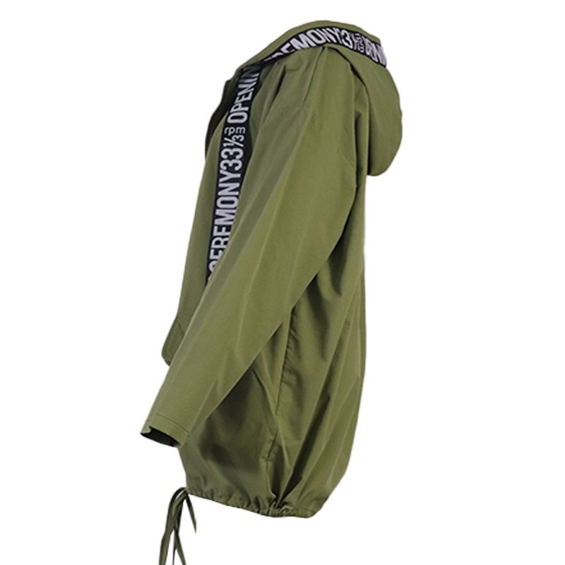 Lässiger Windbreaker mit Kapuze für Damen – Leichte, regenfeste Jacke (Grau/Schwarz/Armeegrün, S-XL)_voghion.com