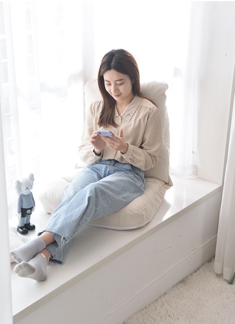 Schlafsaal Studentenbett Rückenlehne Netflix Klappbares kleines faules Sofa Tatami Schlafzimmer Fensterbank Stuhl_voghion.com