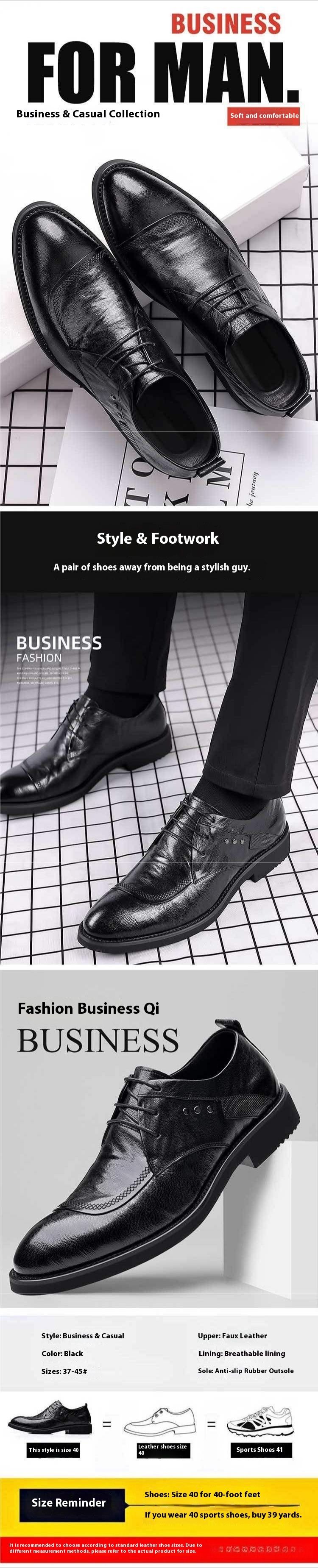 Lederschuhe für Herren: Business-Formal, Casual, Arbeitskleidung im koreanischen Stil, Bräutigam im britischen Stil, Trauzeuge, Hochzeitslederschuhe_voghion.com