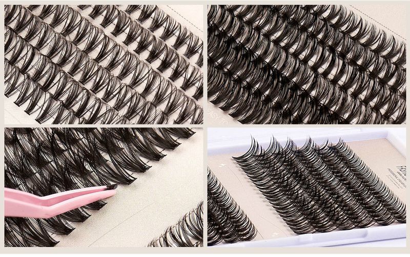 DIY Clusters Lashes Segmented False Eyelashes Single Cluster Natural 30P/40P Curl For Charming Eye Makeup_voghion.com