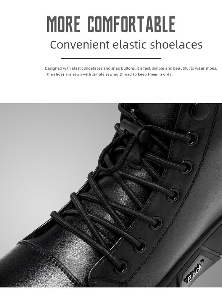 Men's Shoes New British Casual Martin Boots Men's Solid Color Boots Factory Direct Wholesale Live Broadcast_voghion.com