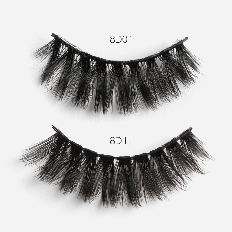 MAGEFY 9 Pairs Of Artificial Makeup Tools Thick False Magnetic Eyelashes_voghion.com