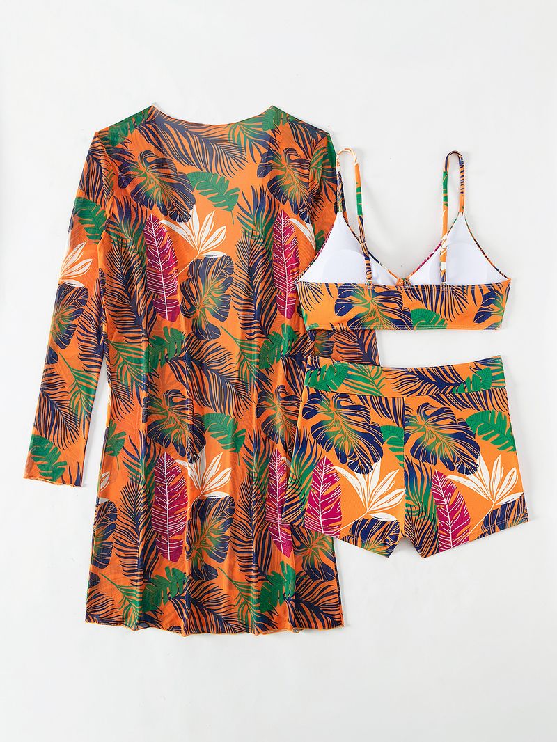 Women's Clothing Multi-color fashion bikini three-piece swimsuit for women_voghion.com