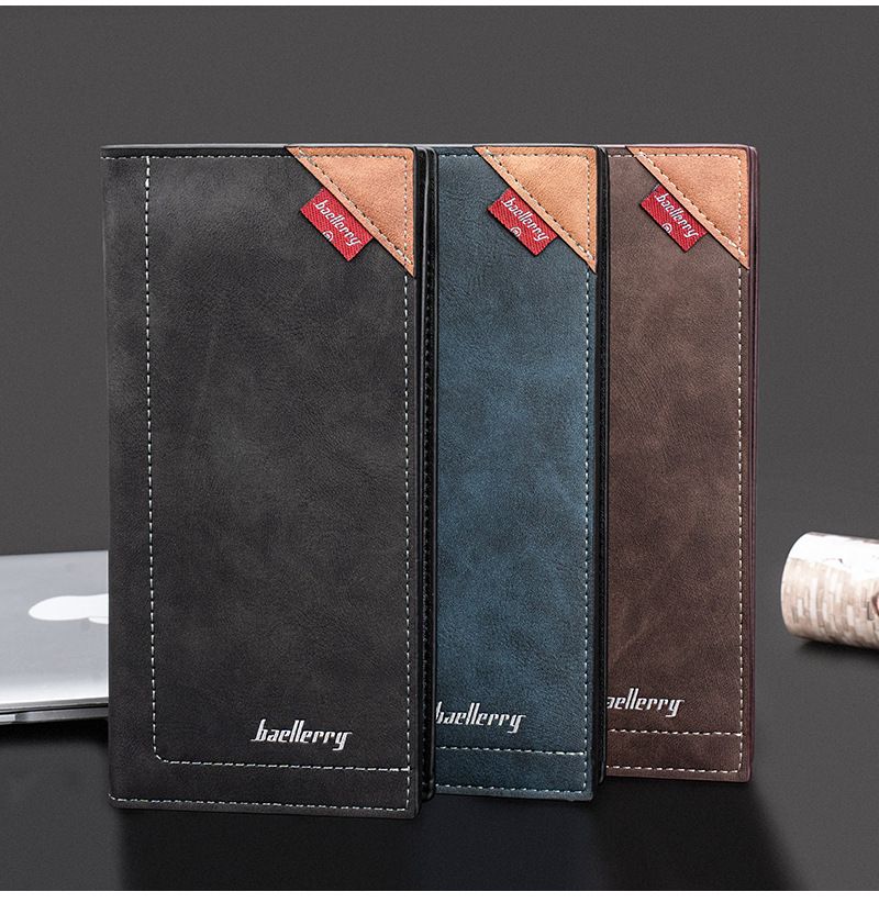 Baellerrywallet, portafoglio da uomo con slot multi-card con colori RFID medi e lunghi, porta carte, portafoglio per abiti alla moda di grande capacità._voghion.com