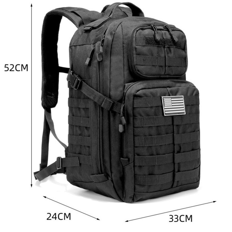 Outdoor Sports Doppelter multifunktionaler Polyester-Bergsteiger-Militär-Camouflage-Taktikrucksack_voghion.com