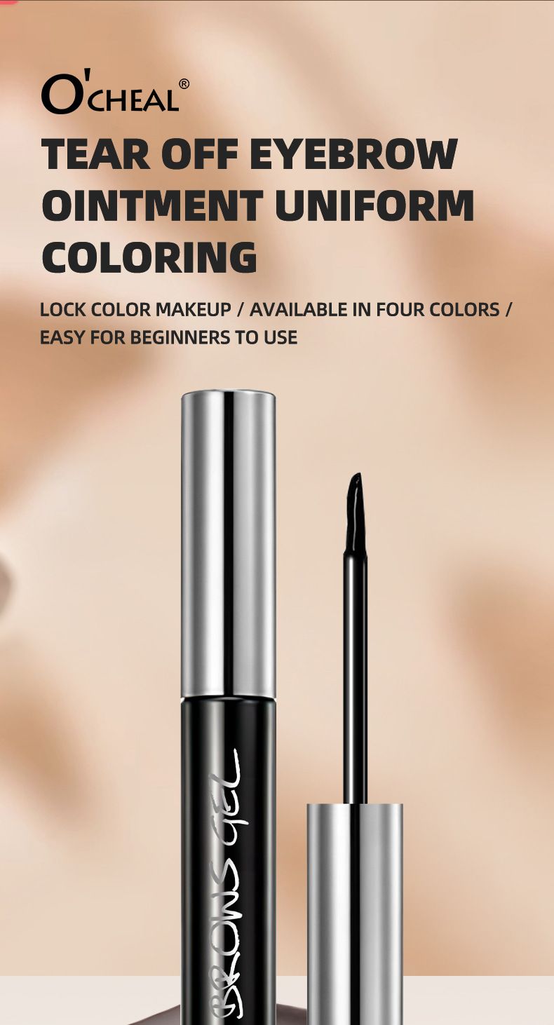 OCHEAL Cross-border Tear-off Eyebrow Glue Tear-off Speed Eyebrow Three-dimensional Eyebrow Dye Cream, Light Brown: A Must-have For Light Hair Color/wh_voghion.com