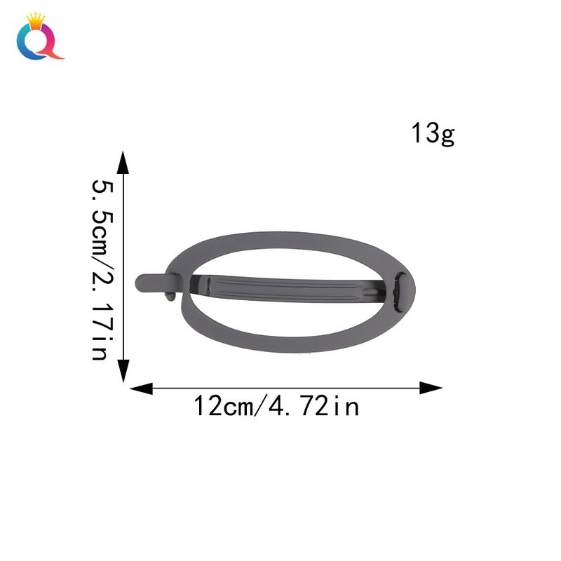 Fermaglio per capelli in policarbonato opaco - Elegante fermaglio ovale per capelli da donna (fermagli antiscivolo per chignon, grazioso accessorio per capelli posteriori, tenuta delicata per capelli spessi)_voghion.com