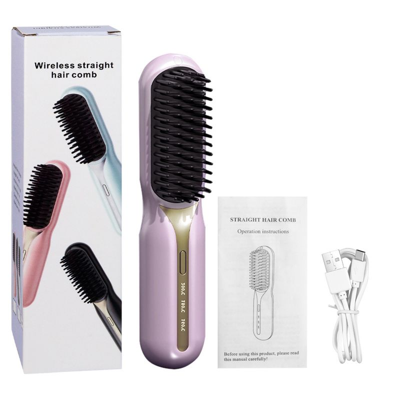 Nuova piastra per capelli portatile mini ricaricabile alla moda e di buona qualità, cura dei capelli agli ioni negativi, cura dei capelli morbida, piastra per capelli wireless_voghion.com