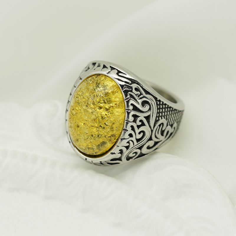 Nuovo anello da uomo alla moda, semplice e colorato, con runa vichinga_voghion.com