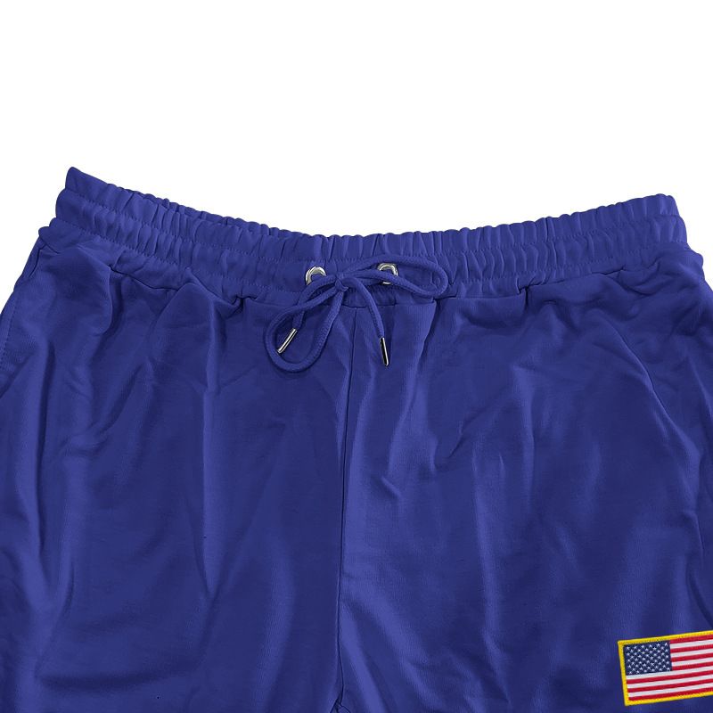 Calça de moletom masculina folgada, estilo americano, estilo casual, simples, com cordão, para o Dia da Independência, da Cross Border Independent Station, primavera e outono_voghion.com