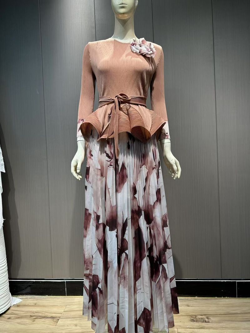 Vêtements pour femmes grande taille Mode féminine Costumes décontractés Jupe imprimée élégante Costume deux pièces_voghion.com