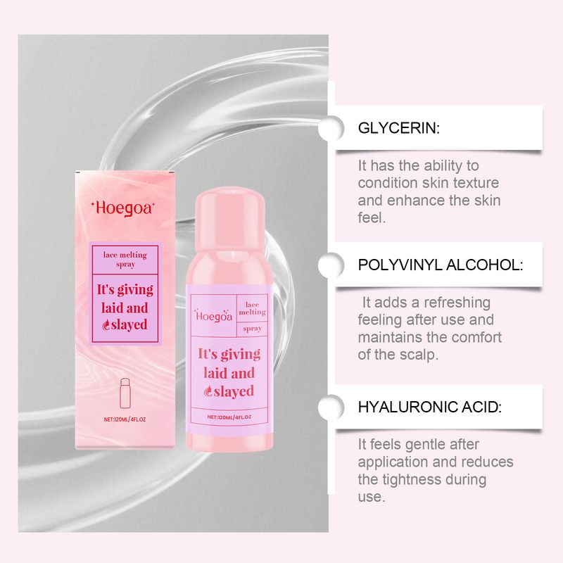 Hoegoa Adhesive Wig Lace Setting Invisible Adhesion Lightweight Refreshing Care Spray_voghion.com