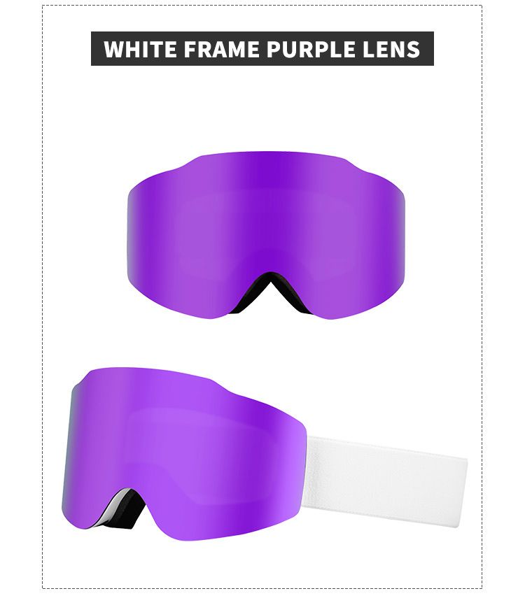 2024 Magnetic Glasses Double layer Goggles UV Ski Windshield Anti Fog Mountaineering Eye_voghion.com
