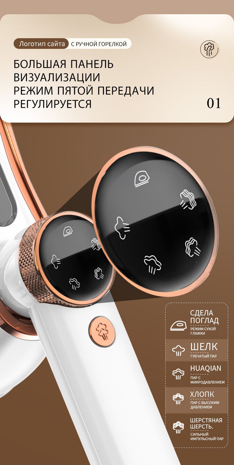 New Digital Display Handheld Garment Portable Ironing Machine Home Use Clothes Steamer Steam Iron_voghion.com