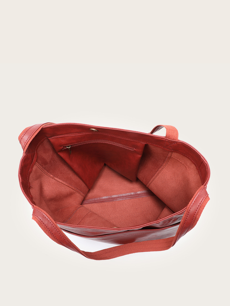 Pocket Women's Soft Handheld One Shoulder Oil and Wax Leather Large Capacity Fashion New Tote Bag_voghion.com