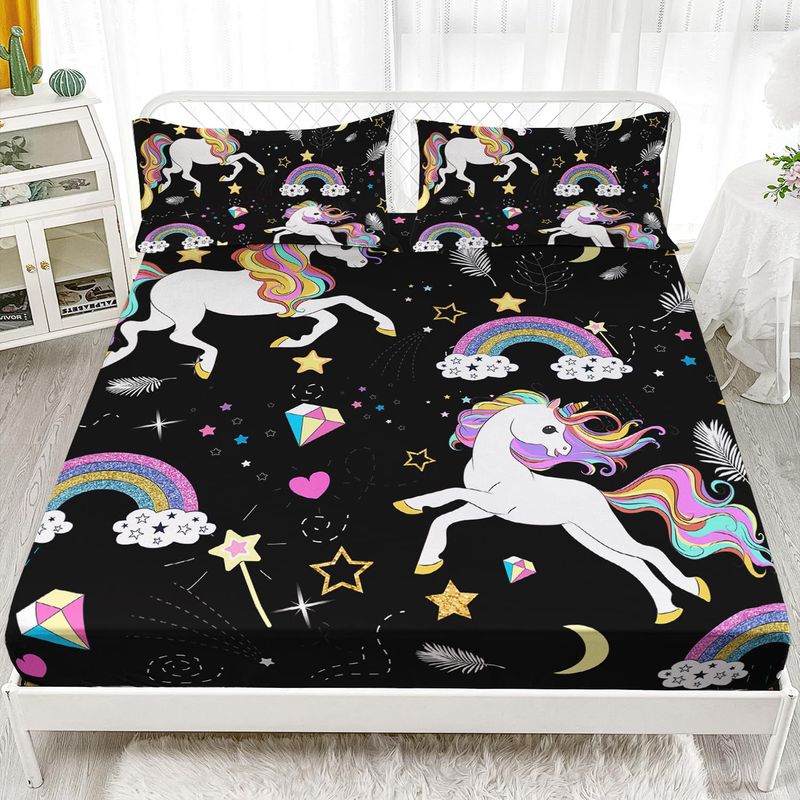 Set di lenzuola con stampa digitale, tre pezzi, motivo gatto animale_voghion.com