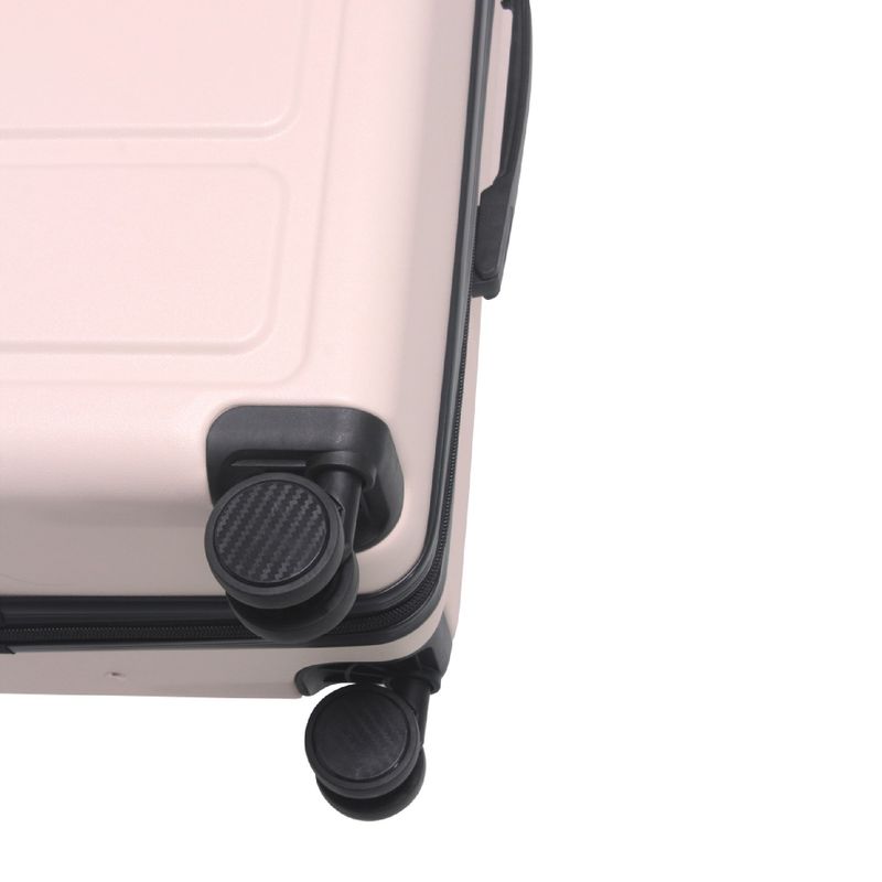 Luggage Sets ABS Hardshell 3pcs Luggage, Lightweight Durable Suitcase Sets Spinner Wheels Suitcase 20''24''28'' (PINK)_voghion.com