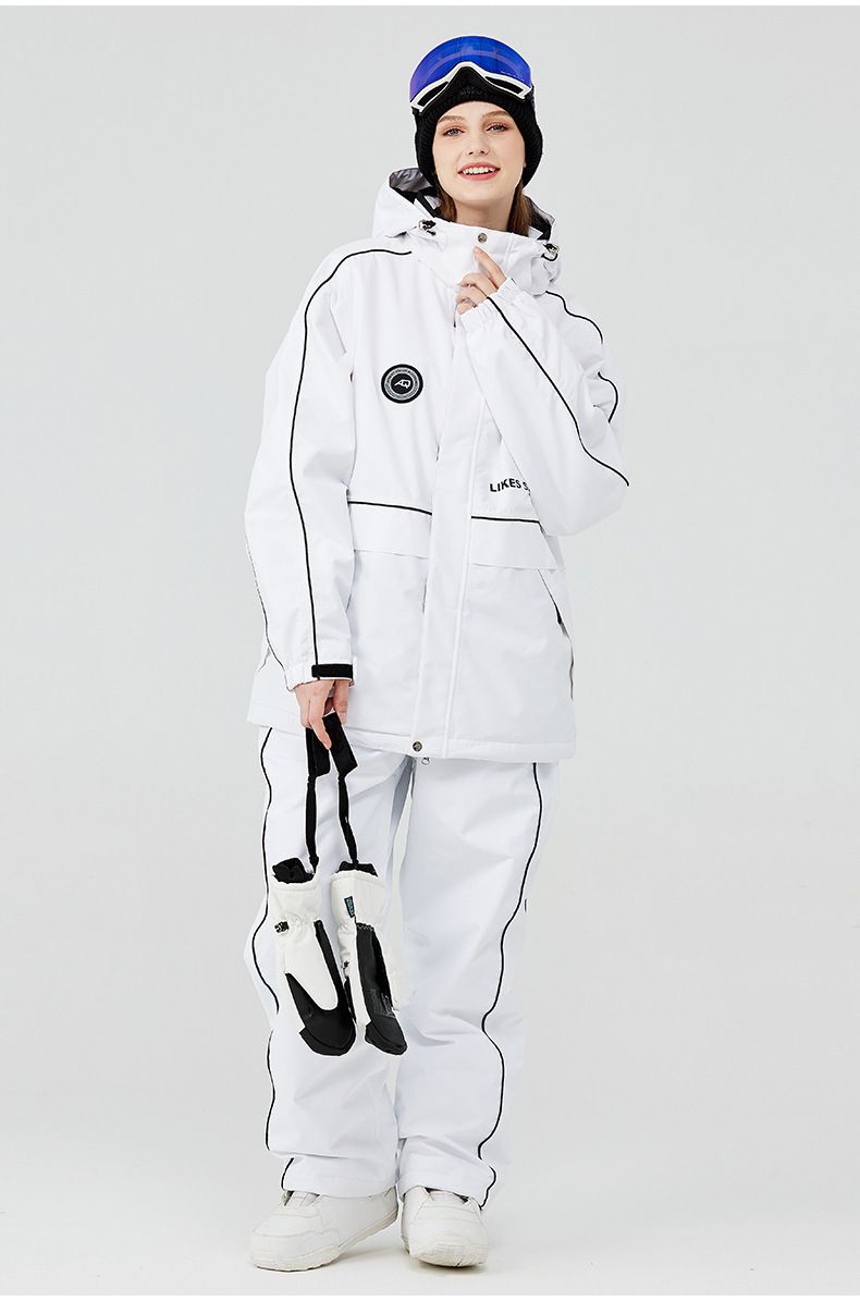 Men's Women's Winter Warm Thickened Jacket Pants Snowboard And Snow Ski Suit New Model_voghion.com