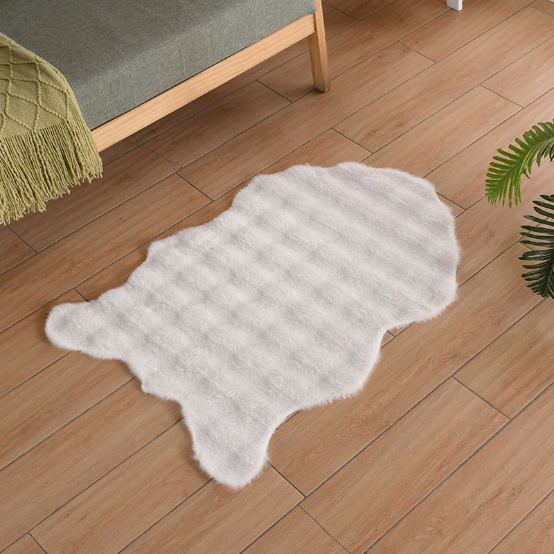 Tappeto in velluto a bolle di poliestere dalla forma irregolare - Tappetino per soggiorno, camera da letto e cameretta dei bambini (diversi colori e dimensioni, antiscivolo, stile nordico)_voghion.com