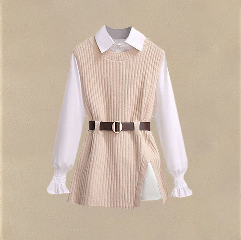 Women's Clothing Small Autumn Denim Suit For Women In Early Spring Temperament Flesh Covering And Age Reducing Shirt Vest And Pants_voghion.com