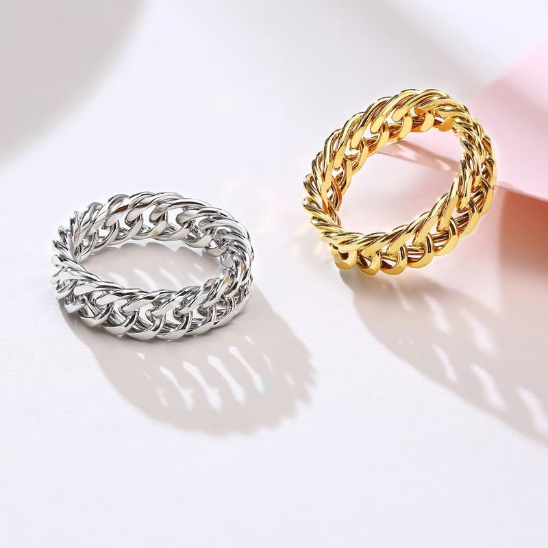 Heißer Verkauf Mode herren Kubanischen Kette Ring Titan Stahl Schmuck_voghion.com