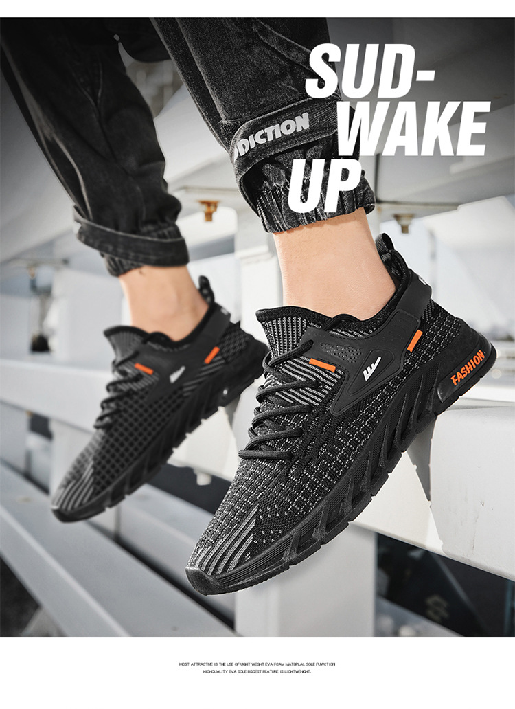 Coconut Men'S Shoes Breathable In Summer Fly Woven Mesh Surface For Sports Leisure Running Thin Mesh Shoes_voghion.com