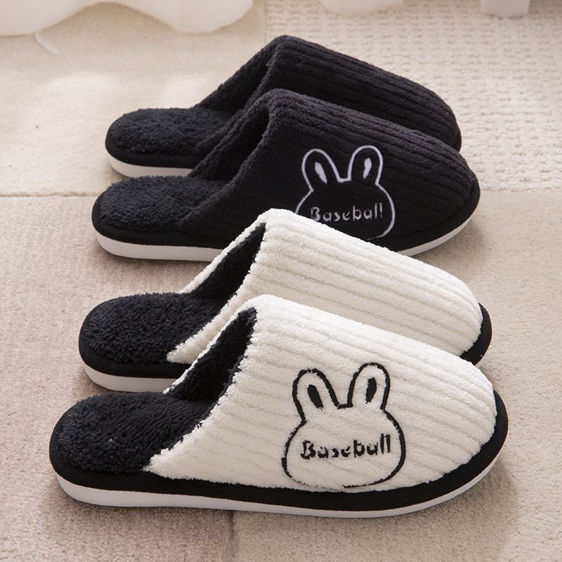 Pantofole da donna in cotone 2024, nuove, per interni ed esterni, con suola spessa e morbida al tatto, per l'inverno_voghion.com
