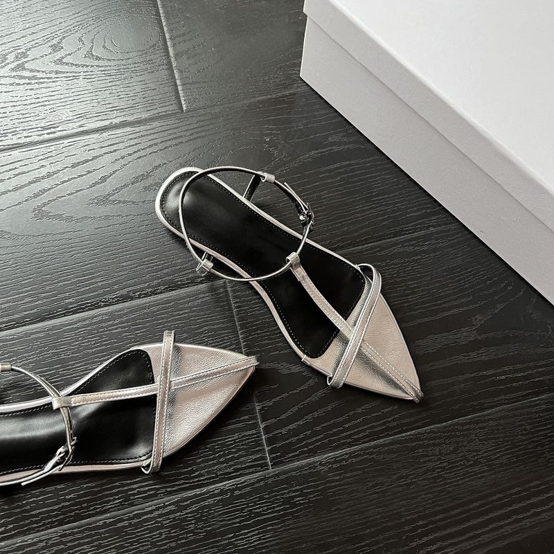 Edizione in pelle di pecora ~ Sandali piatti semplici a punta in vera pelle da donna con incrocio e punta aperta, scarpe da spiaggia, design unico,_voghion.com