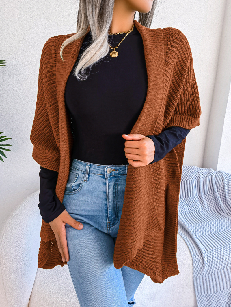 Ropa de mujer Ins estilo real tiro otoño e invierno casual suelto talla grande cárdigan suéter chaqueta estación independiente ropa de mujer_voghion.com