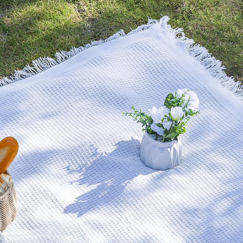 Outdoor Linen Camping Blanket Atmosphere Tablecloth Picnic Car Trunk Mat_voghion.com