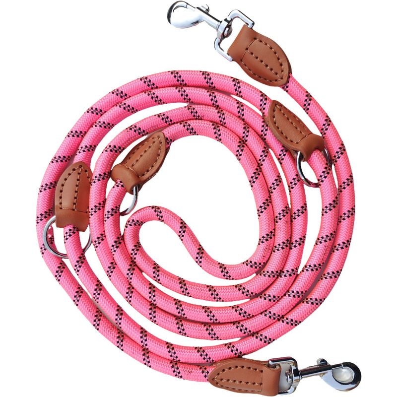 Double Hook Multifunctional Pet Outdoor Walking Training Leash Rope Dog Chain_voghion.com