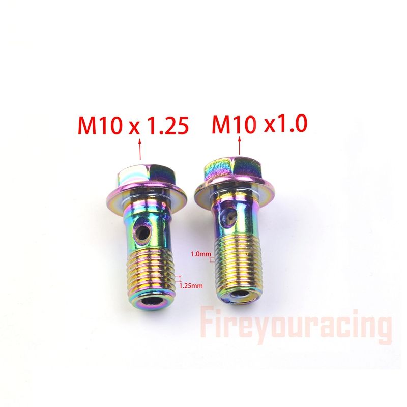 Fireyouracing Motorcycle Brake Hose Hydraulic Clutch Pump Master Cyder Banjo Screw Oil Output Bolts Nuts M10 Colorfuls_voghion.com