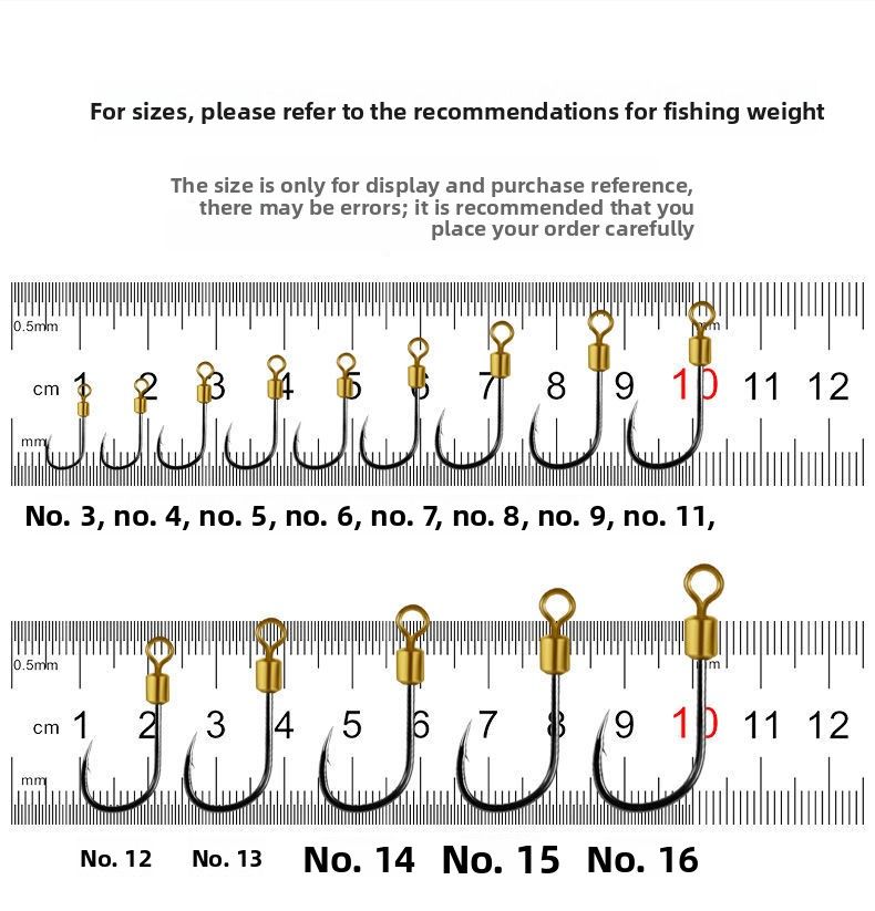 Steel Wire Finished Sub-line Double Set Anti-tangle Pre-tied Anti-bite Swivel Rotating Fish Hook For Catching White_voghion.com