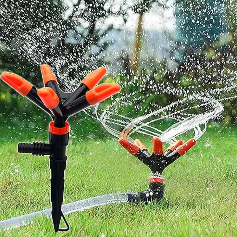 Aspersor giratório automático de 5 ângulos e 360 ° para irrigação de jardim_voghion.com
