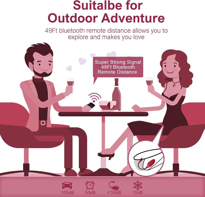 G-Punkt-Höschenvibrator mit APP-Fernbedienung, Pink Fun, tragbar über große Entfernungen, wiederaufladbares Sexspielzeug für Erwachsene, mehr als 10 Vibrationen für Frauen_voghion.com