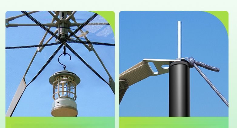 Zelt und 2-in-1-Outdoor-Camping-Übernachtungs-Regenschutz-Sonnenschutz, faltbar, tragbar, automatisches Außendach_voghion.com