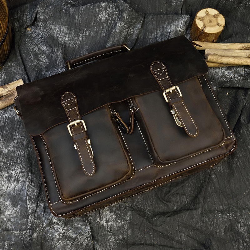 Valigetta da uomo vintage Crazy Horse Borsa da uomo in vera pelle da uomo per laptop Borsa a tracolla grande con tracolla_voghion.com