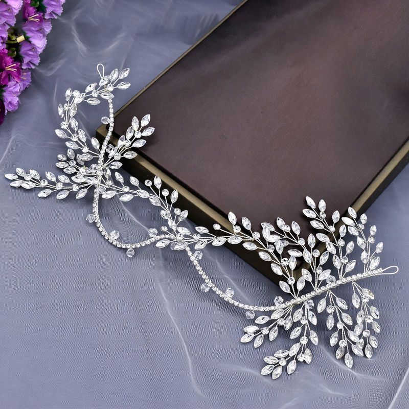 Accessori per capelli da sposa, strass lucidi, corone decorative per capelli, cerchietti per feste di nozze tempestati di diamanti fatti a mano_voghion.com