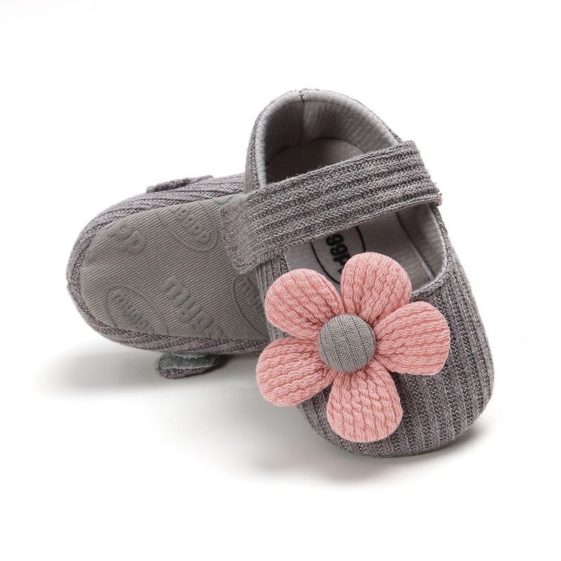 Weiche Sohle Blume Pre-Walking Niedlichen Stil Mädchen Baby Tuch Wanderschuhe_voghion.com