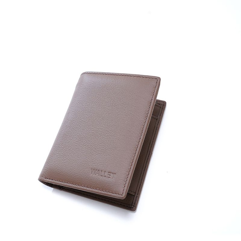 Men’s Bags Men's Wallet RFID Anti Theft Brush Ultra Thin Top Layer Cowhide Short Genuine Leather Wallet_voghion.com