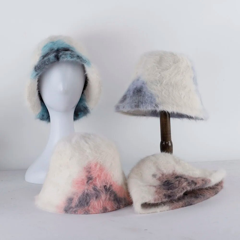 Cappello da pescatore in pelo di coniglio, caldo, elegante, da donna, da uomo, in feltro, di marca._voghion.com