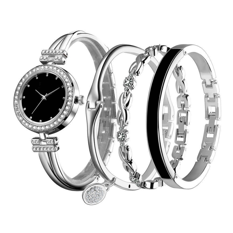Four Piece Set For Women's Watches Women's Fashion Quartz Watch_voghion.com