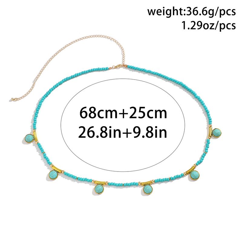 Set da donna sexy in stile spiaggia per le vacanze, set di gioielli con catena per il corpo con conchiglia geometrica personalizzata_voghion.com
