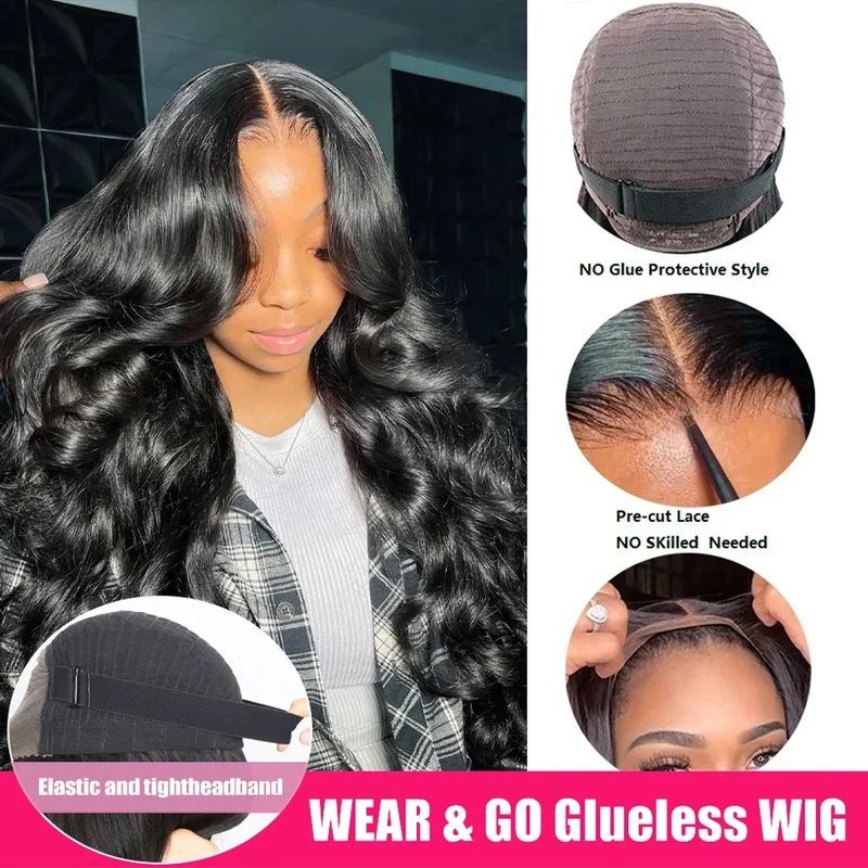 200 Densit 13x6 30 Inch Lace Front Human Hair Wigs 13x4 HD Lace Frontal Wig Brazilian Body Wave Human Hair Closure Wig For Women_voghion.com