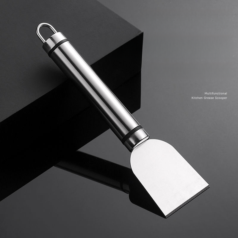Couteau de nettoyage multifonction Sumeiguan en acier inoxydable pour réfrigérateur de cuisine, grattoir spécial pour taches d'huile et fond de casserole_voghion.com