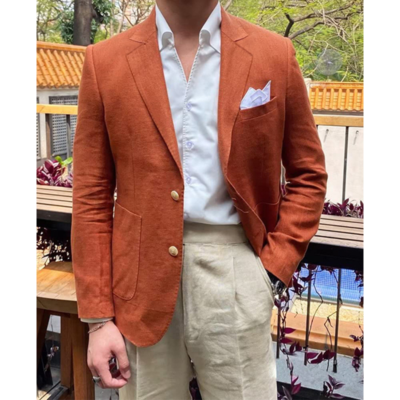 Man's clothing Men's plaid blazer Light business plaid printed men's top_voghion.com