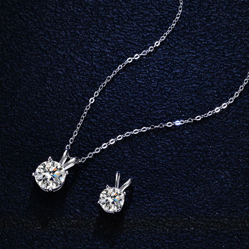 Tancise Luxury persoonallisuus hopea Moissanite riipus kaulakoru naisten klassinen vuorovesi osapuolen lahja_voghion.com