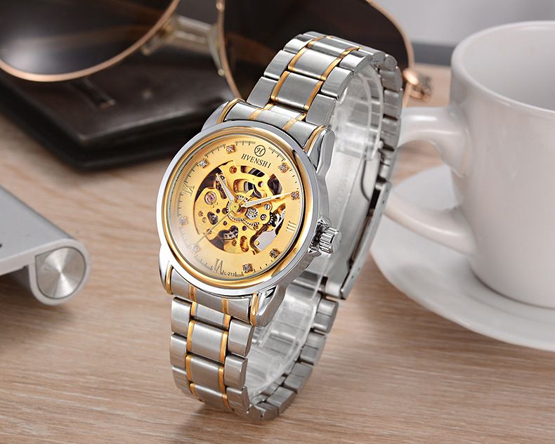 New Fashion Trend Men's Double sided Hollow Fully Automatic Mechanical Watch_voghion.com