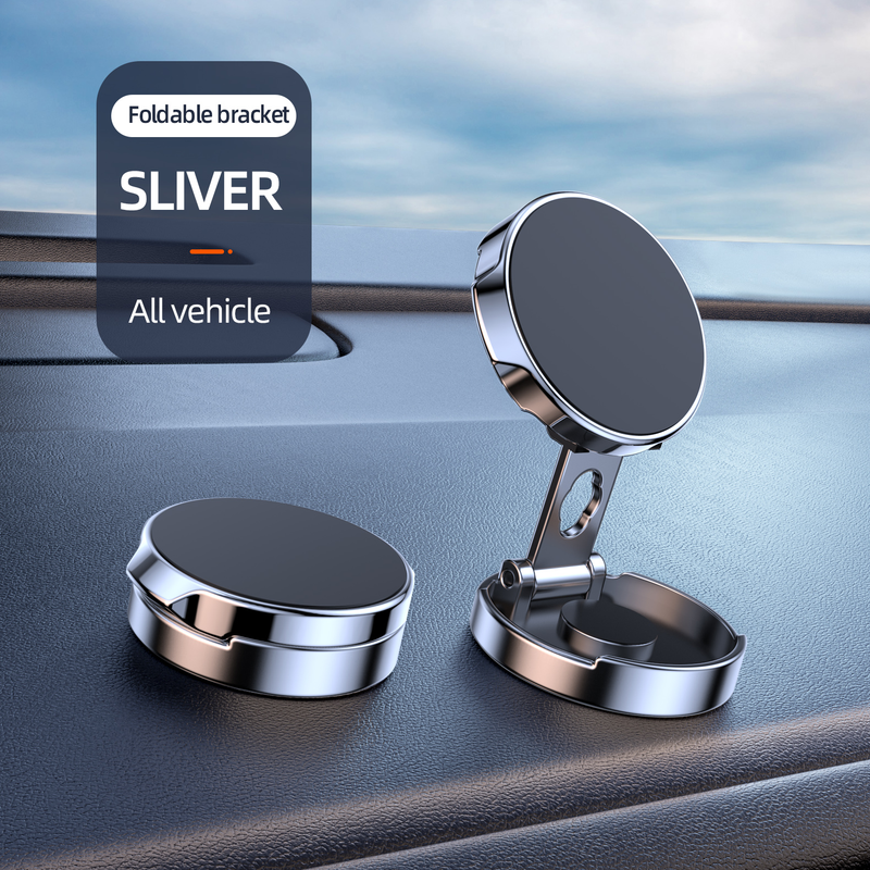 Autotelefoonhouder Stevige magnetische autohouder 720° opvouwbare ronde houder, ondersteunt universele telefoon_voghion.com