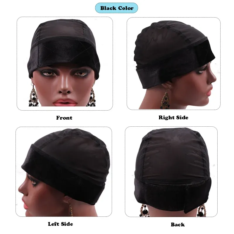 Breathable Wig Grip Cap Velvet Wig Caps Hair Protective_voghion.com